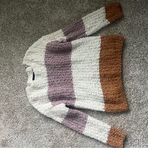Absolutely Striped Sweater - Cream, Lavender, and Tan